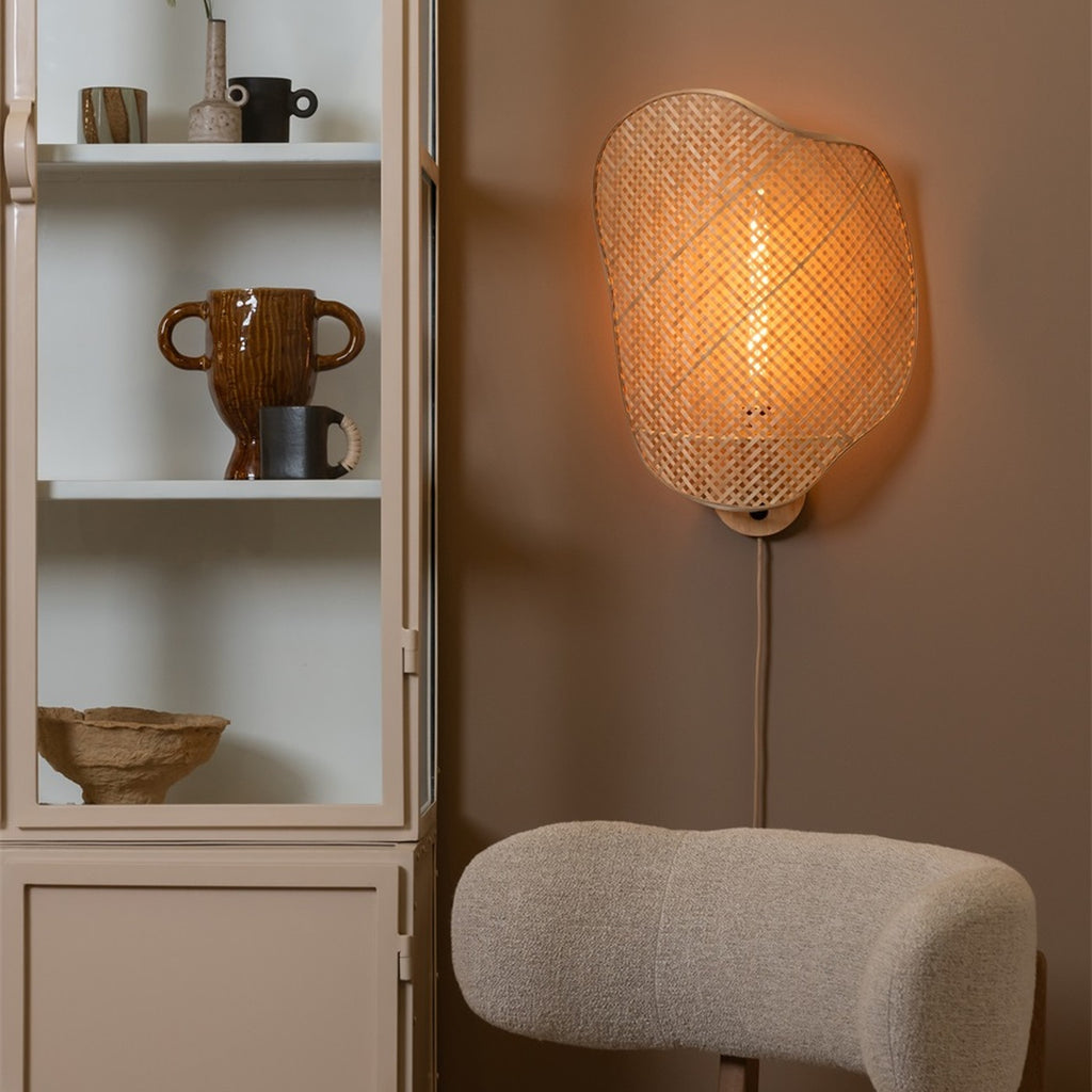Applique murale Kinabalu bambou naturel 40 cm E27, vue 9