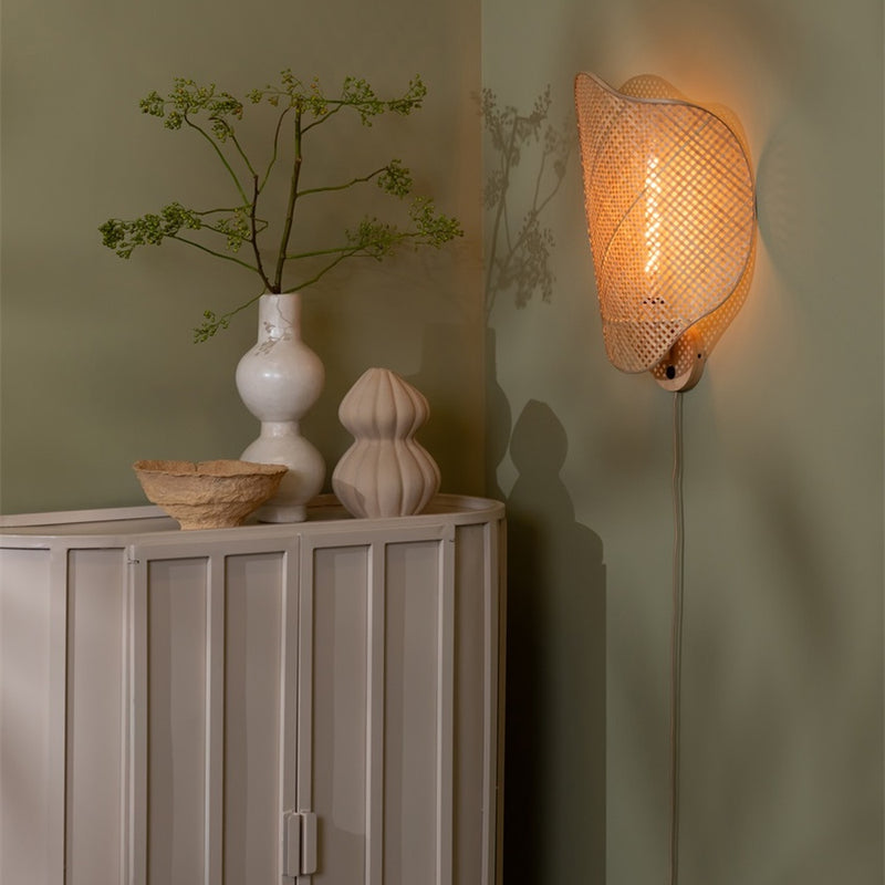 Dimensions Applique murale Kinabalu bambou naturel 40 cm E27