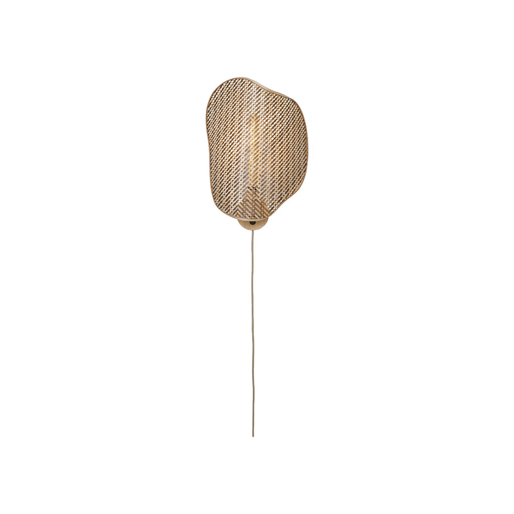 Applique murale Kinabalu bambou naturel et brun 40 cm E27