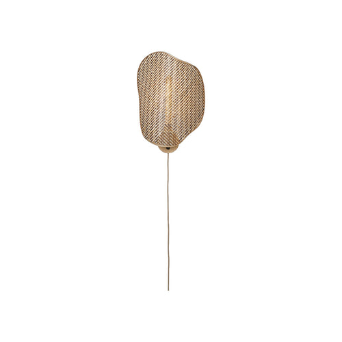 Applique murale Kinabalu bambou naturel et brun 40 cm E27