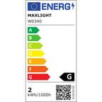 Étiquette énergie de l'applique liseuse Organic Métal doré classe G