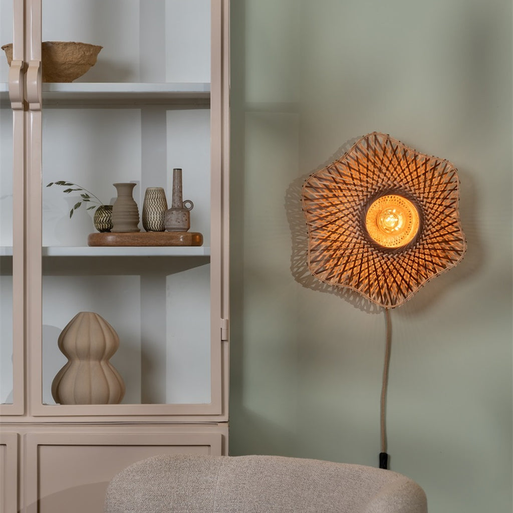 Applique murale Madura bambou naturel et brun 44 cm E27, vue 3