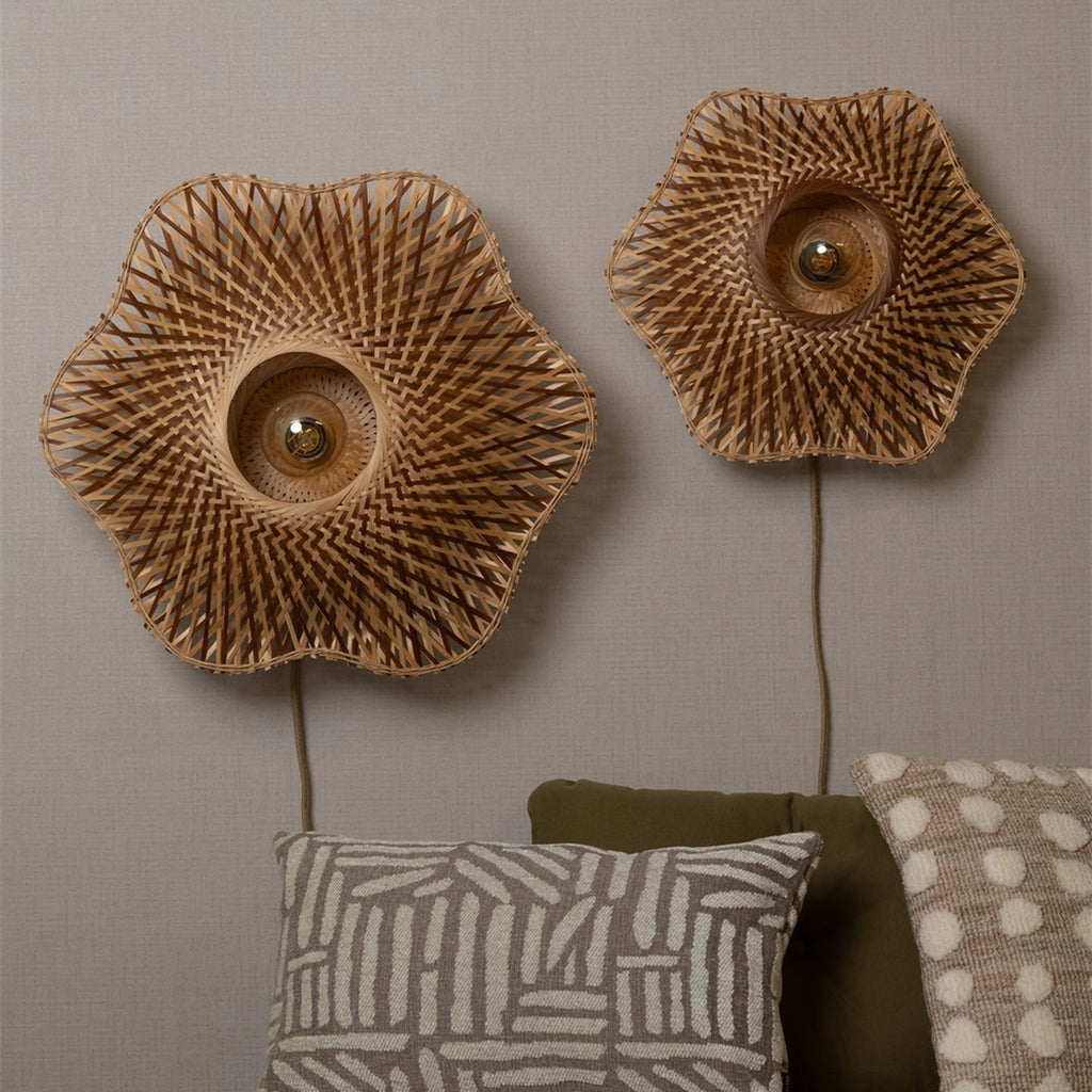 Applique murale Madura bambou naturel et brun 44 cm E27, vue 8