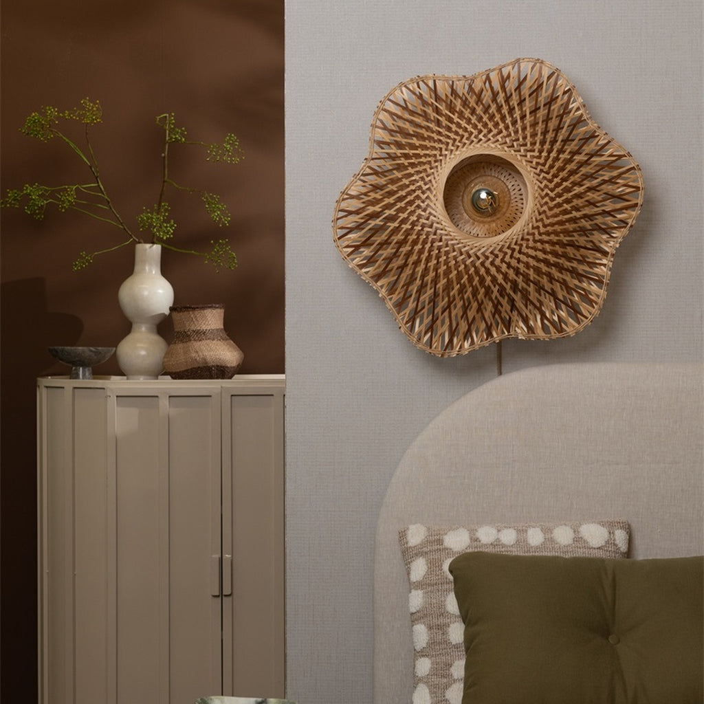 Applique murale Madura bambou naturel et brun 60 cm E27, vue 2