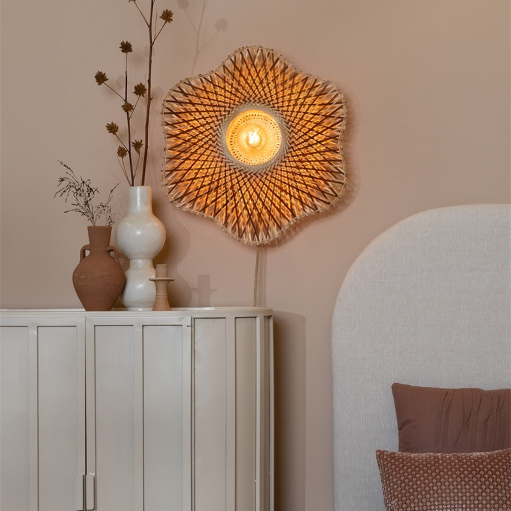 Applique murale Madura bambou naturel et brun 60 cm E27, vue 3