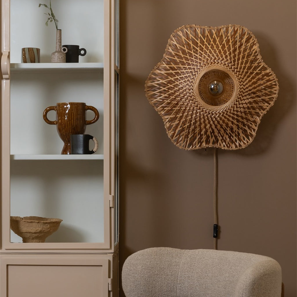 Applique murale Madura bambou naturel et brun 60 cm E27, vue 6