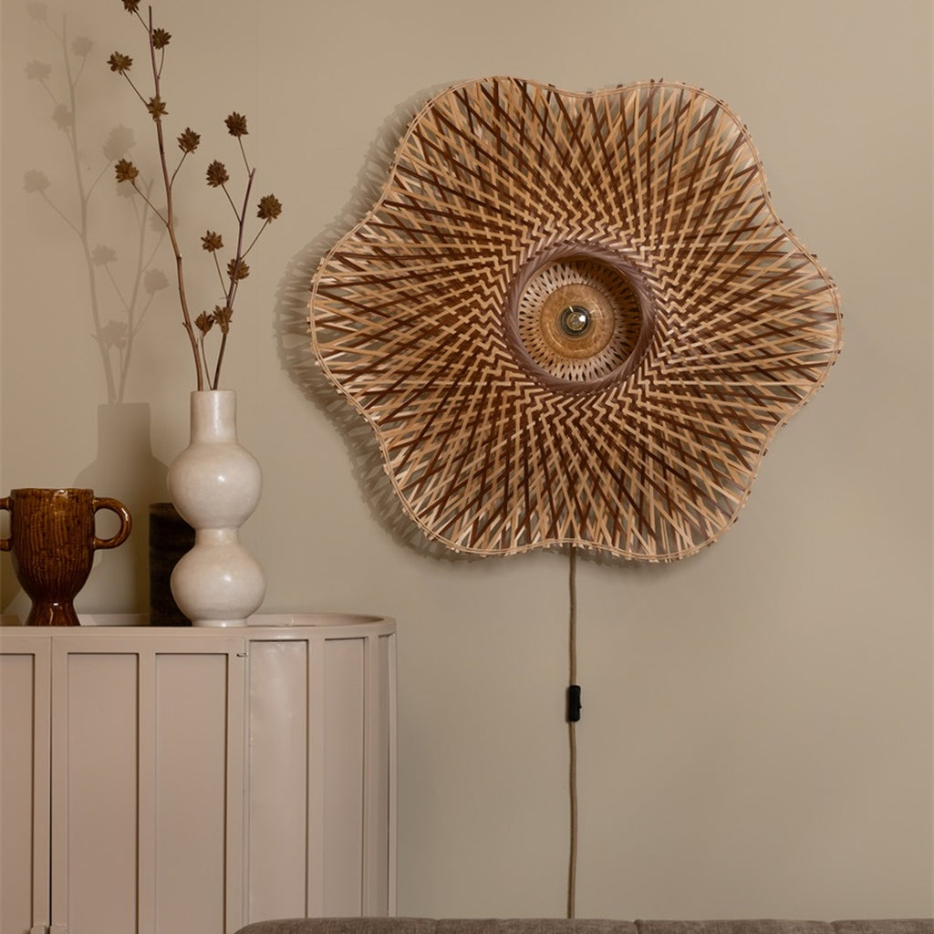 Applique murale Madura bambou naturel et brun 87 cm E27, vue 6