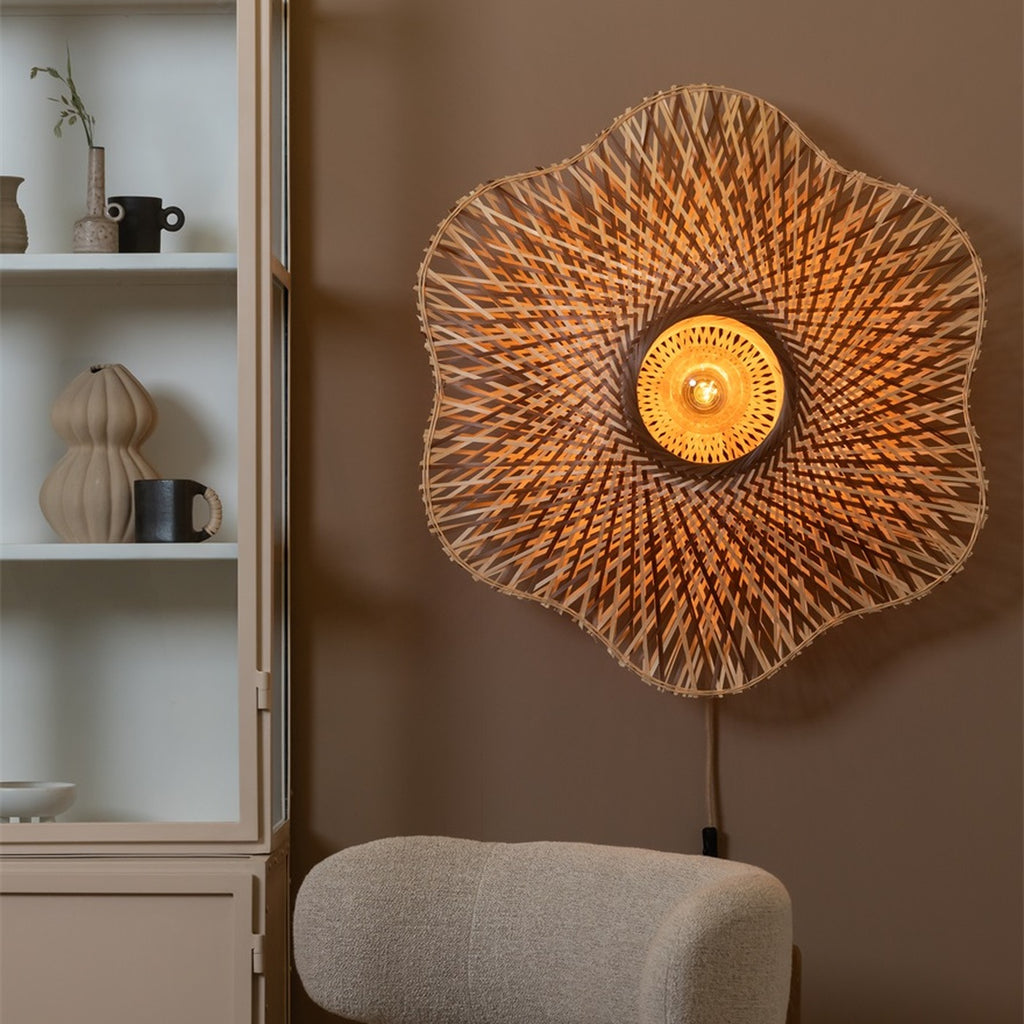 Applique murale Madura bambou naturel et brun 87 cm E27, vue 7