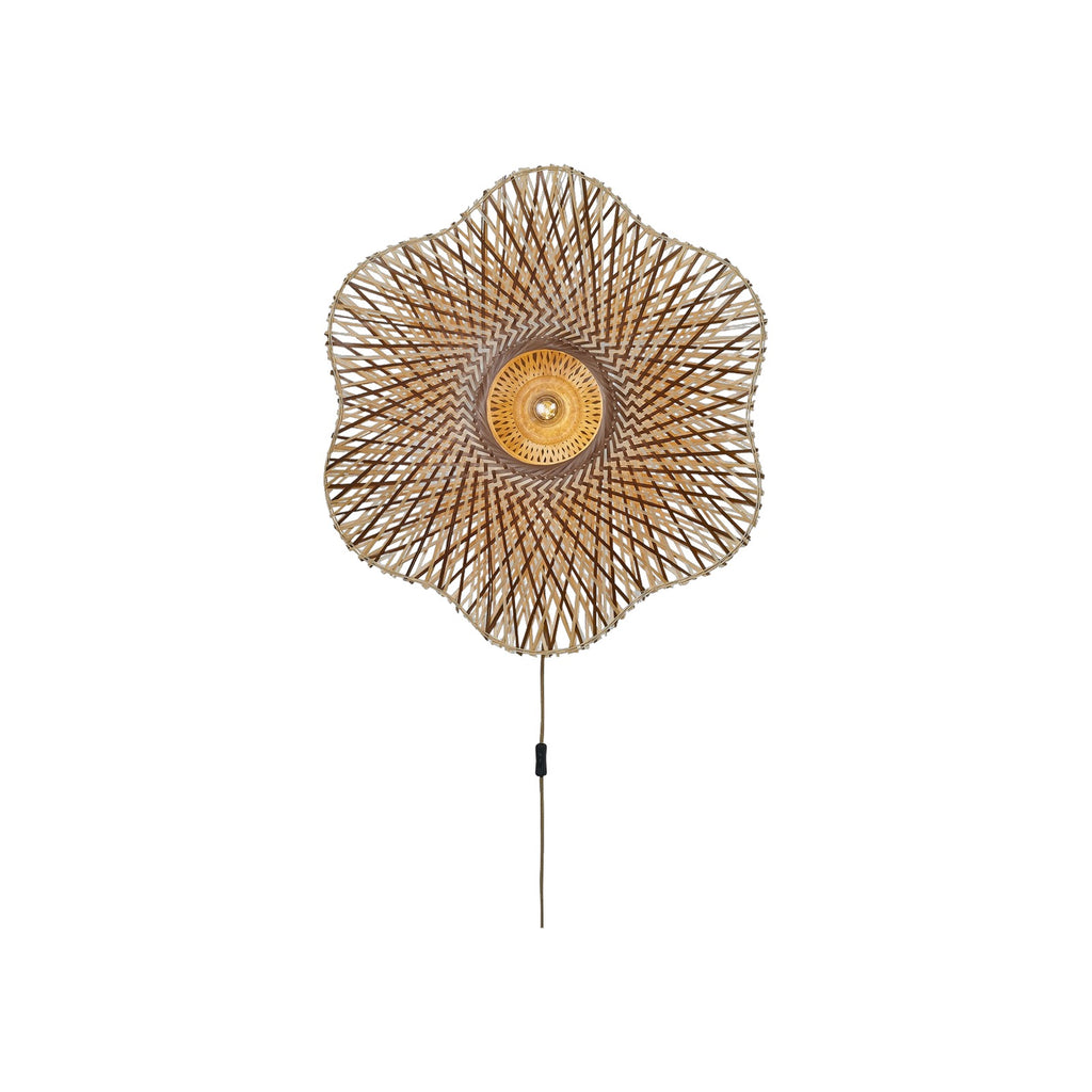 Applique murale Madura bambou naturel et brun 87 cm E27