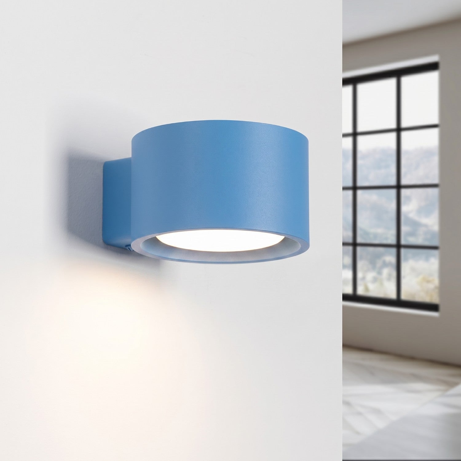 Applique murale Modo aluminium bleu azur Gx53, vue 3