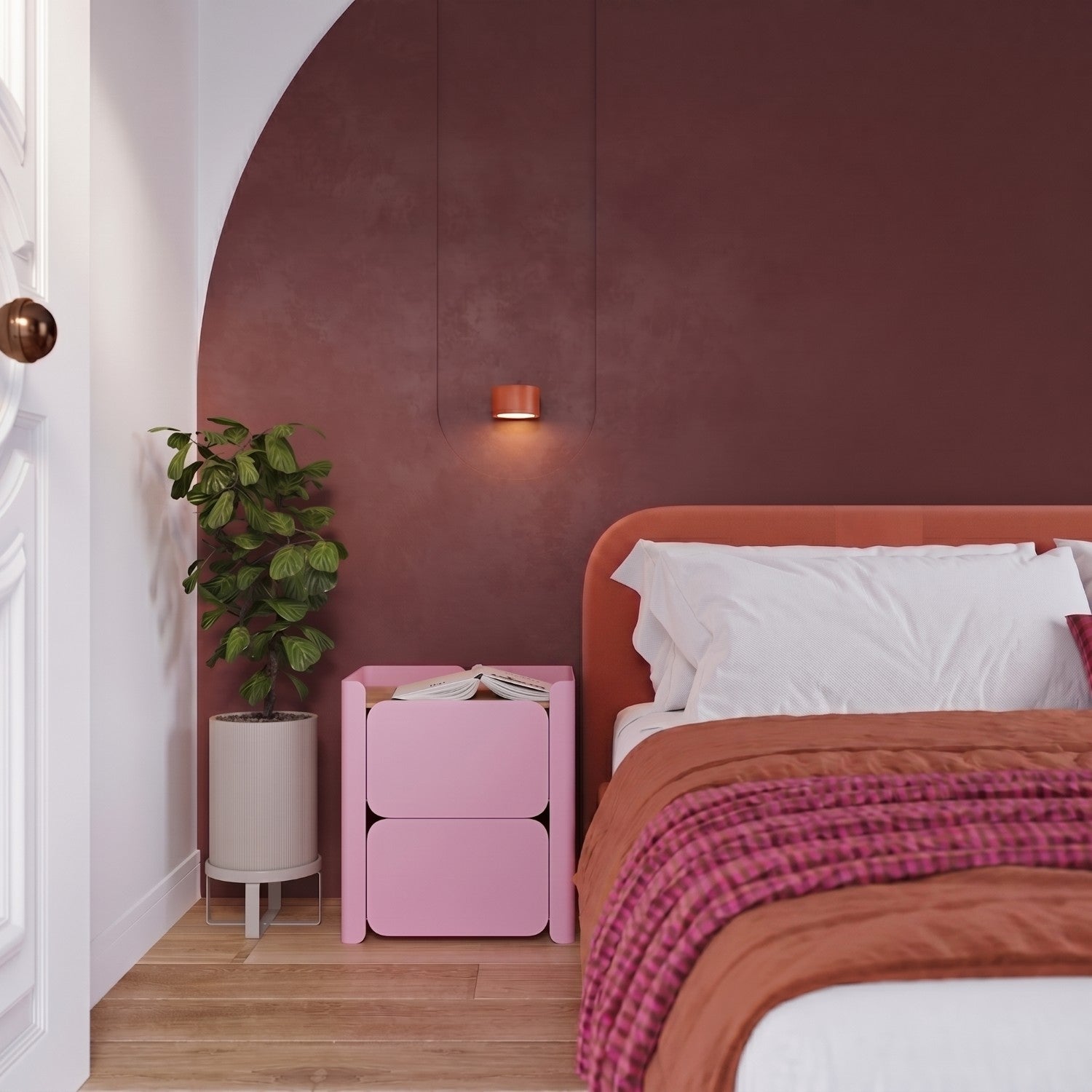 Applique murale Modo aluminium ocre rouge Gx53, vue 13