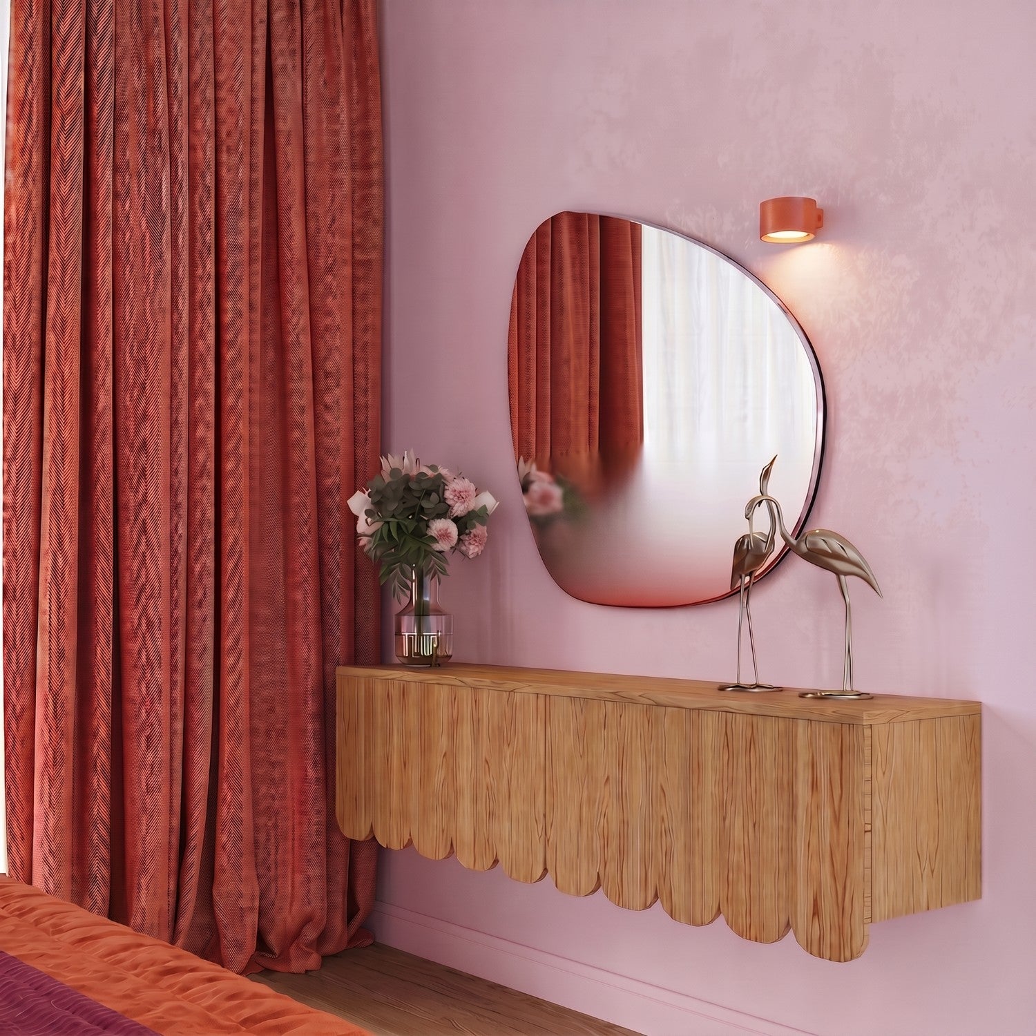 Applique murale Modo aluminium ocre rouge Gx53, vue 14