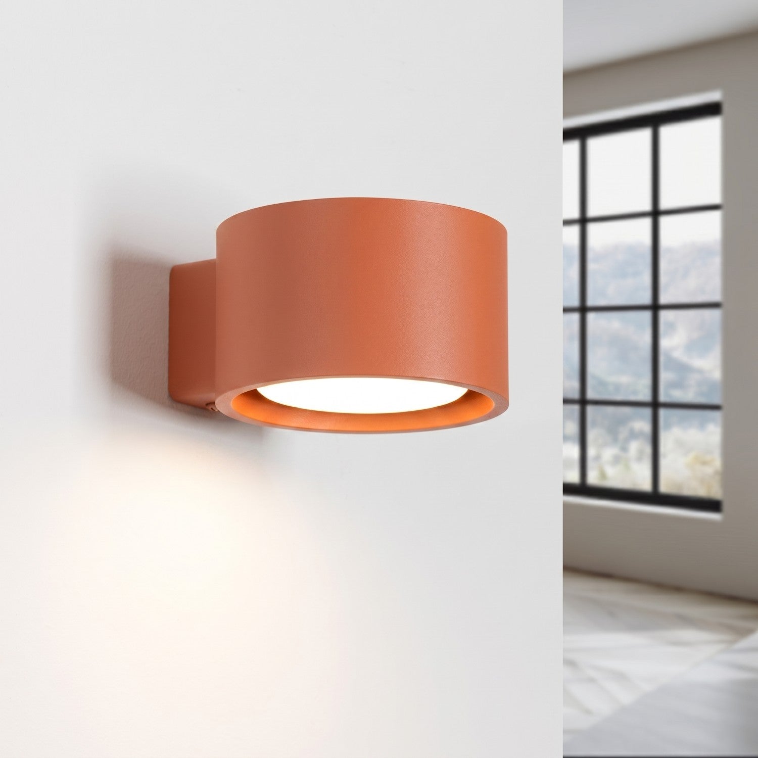 Applique murale Modo aluminium ocre rouge Gx53, vue 3