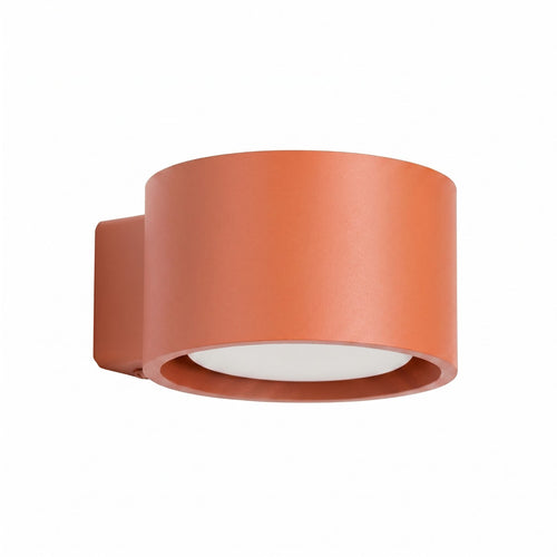 Applique murale Modo aluminium ocre rouge Gx53