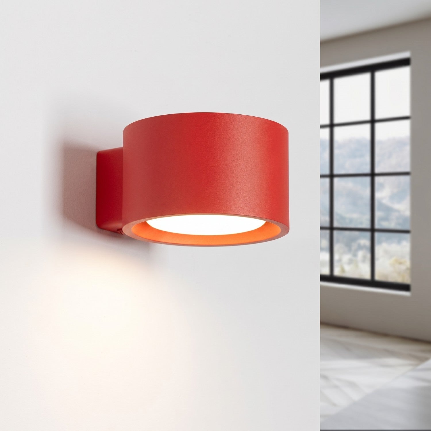 Applique murale Modo aluminium rouge Gx53, vue 3