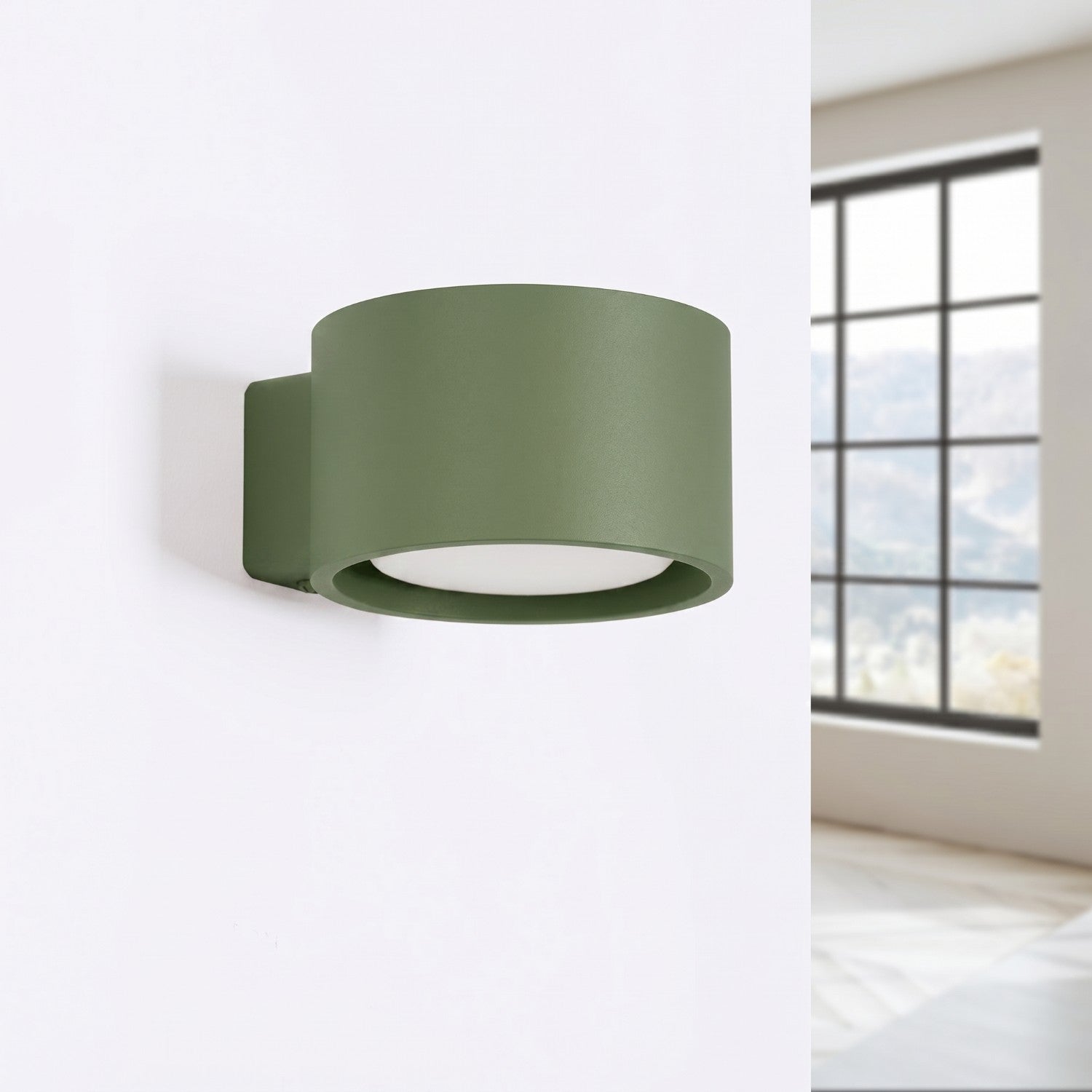 Applique murale Modo aluminium vert olive Gx53, vue 2