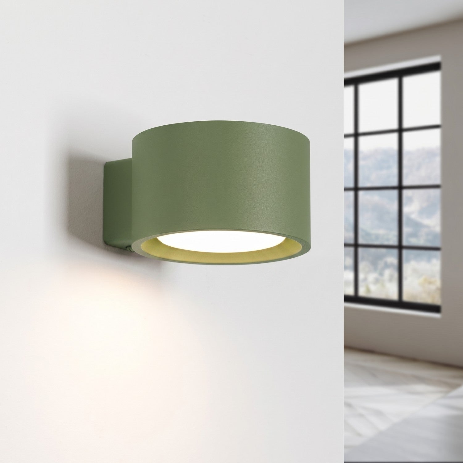 Applique murale Modo aluminium vert olive Gx53, vue 3
