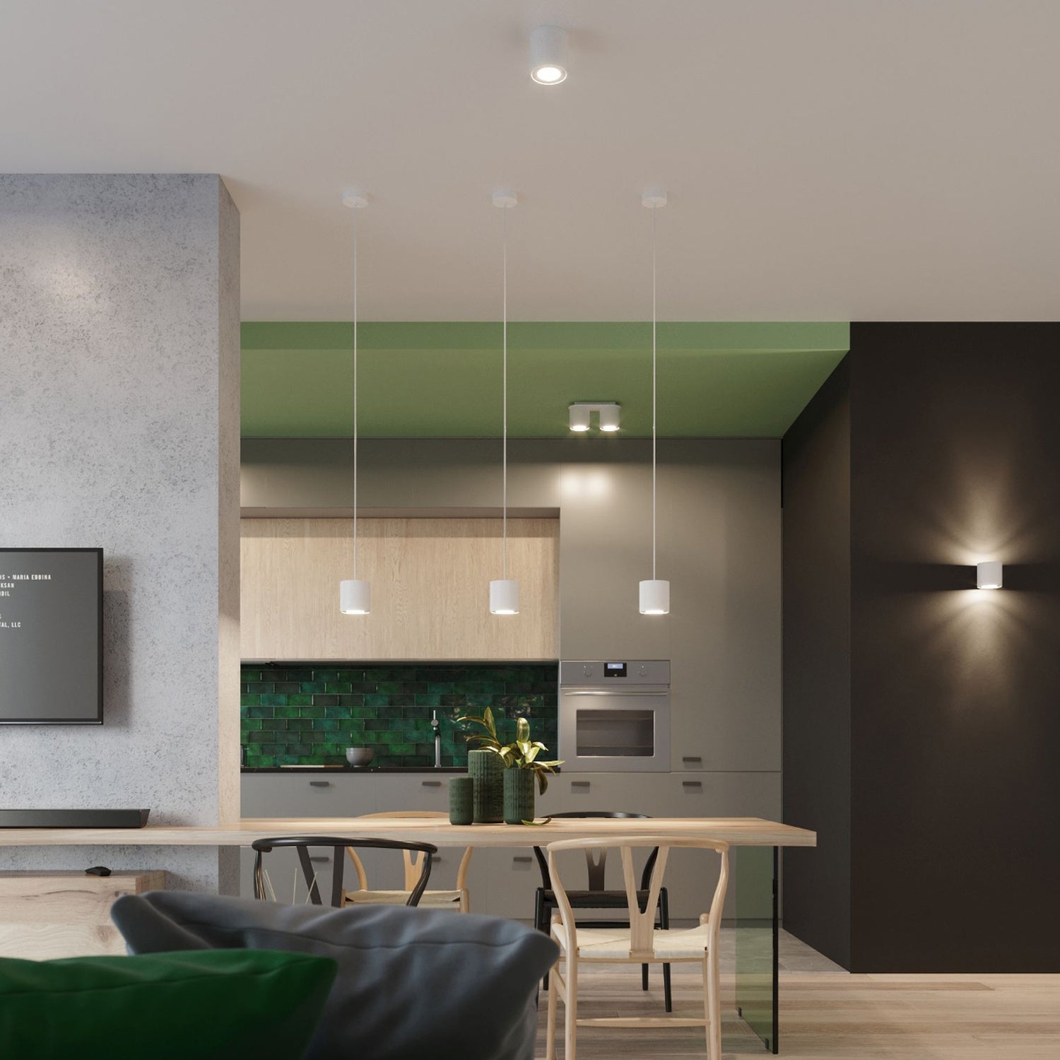 Applique murale Orbis 1 aluminium blanc détail