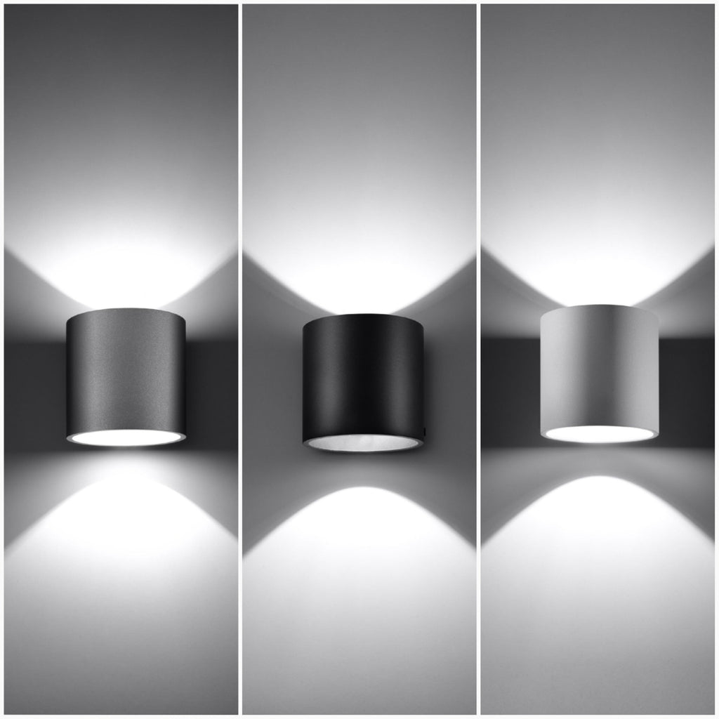 Applique murale Orbis 1 aluminium blanc détail