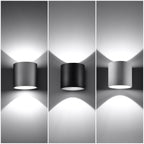 Applique murale Orbis 1 aluminium blanc détail