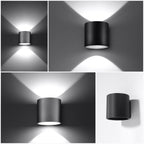 Applique murale Orbis 1 aluminium blanc en situation