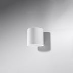 Applique murale Orbis 1 aluminium blanc vue de face