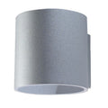Applique murale Orbis 1 aluminium gris