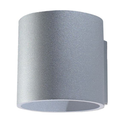 Applique murale Orbis 1 aluminium gris