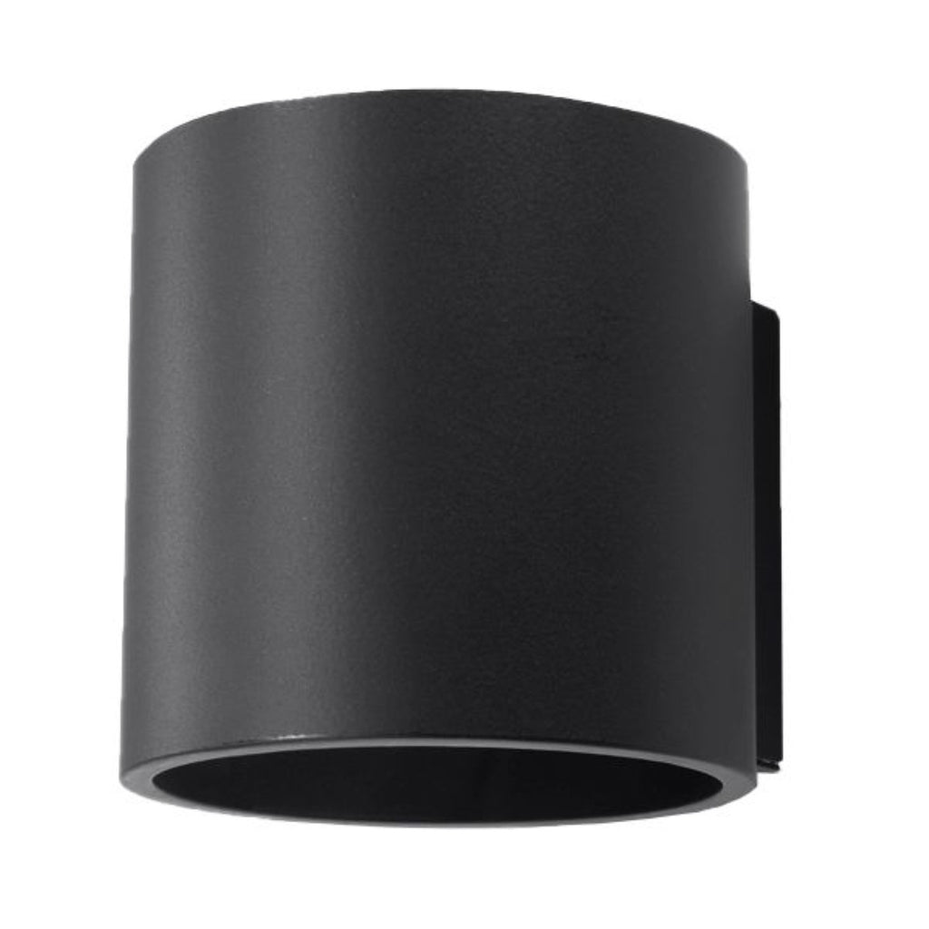 Applique murale Orbis 1 aluminium noir