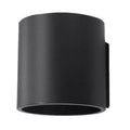 Applique murale Orbis 1 aluminium noir