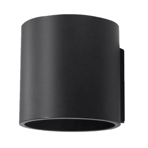 Applique murale Orbis 1 aluminium noir