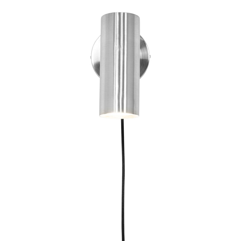 Dimensions Brushed Steel Paris Wall Sconce