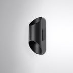 Applique murale Penne 30 aluminium noir vue de profil