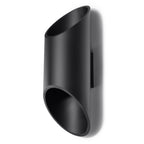 Applique murale Penne 30 en aluminium noir, tube ouvert aux deux extrémités