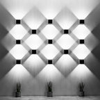 Applique murale Quad 1 aluminium blanc détail