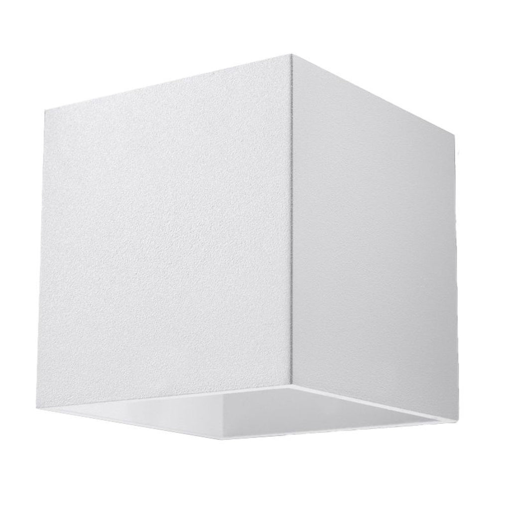 Applique murale Quad 1 aluminium blanc