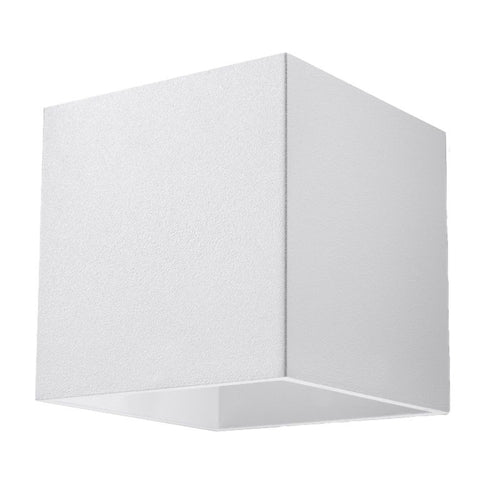 Applique murale Quad 1 aluminium blanc