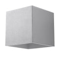 Applique murale Quad 1 aluminium gris