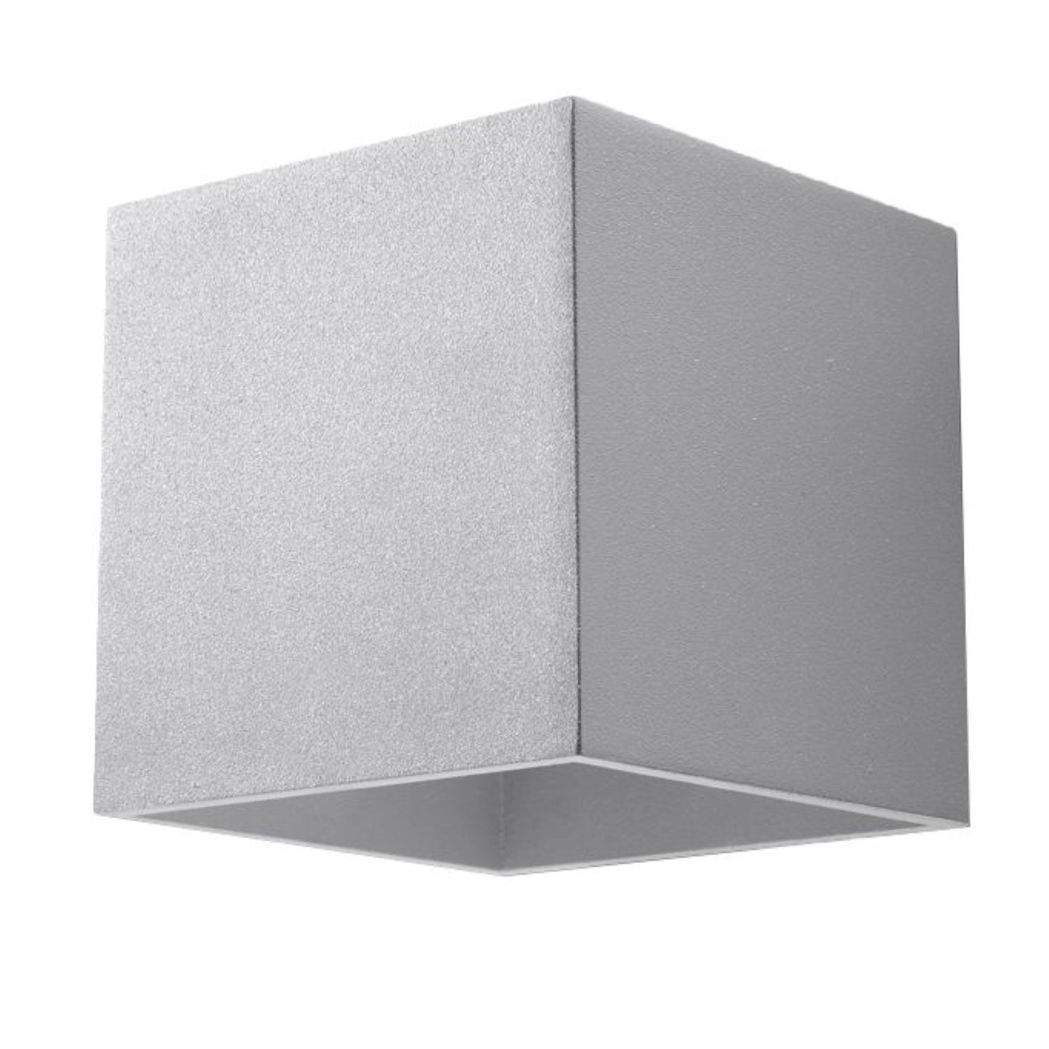 Applique murale Quad 1 aluminium gris