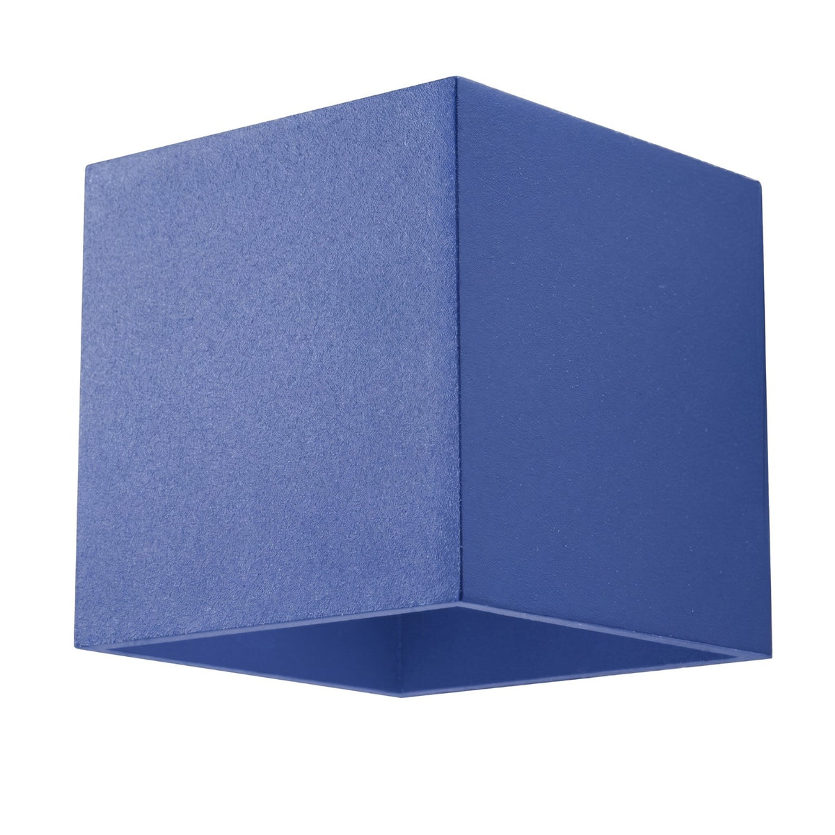 Applique Quad cube 10 cm G9, finition laque bleu outremer