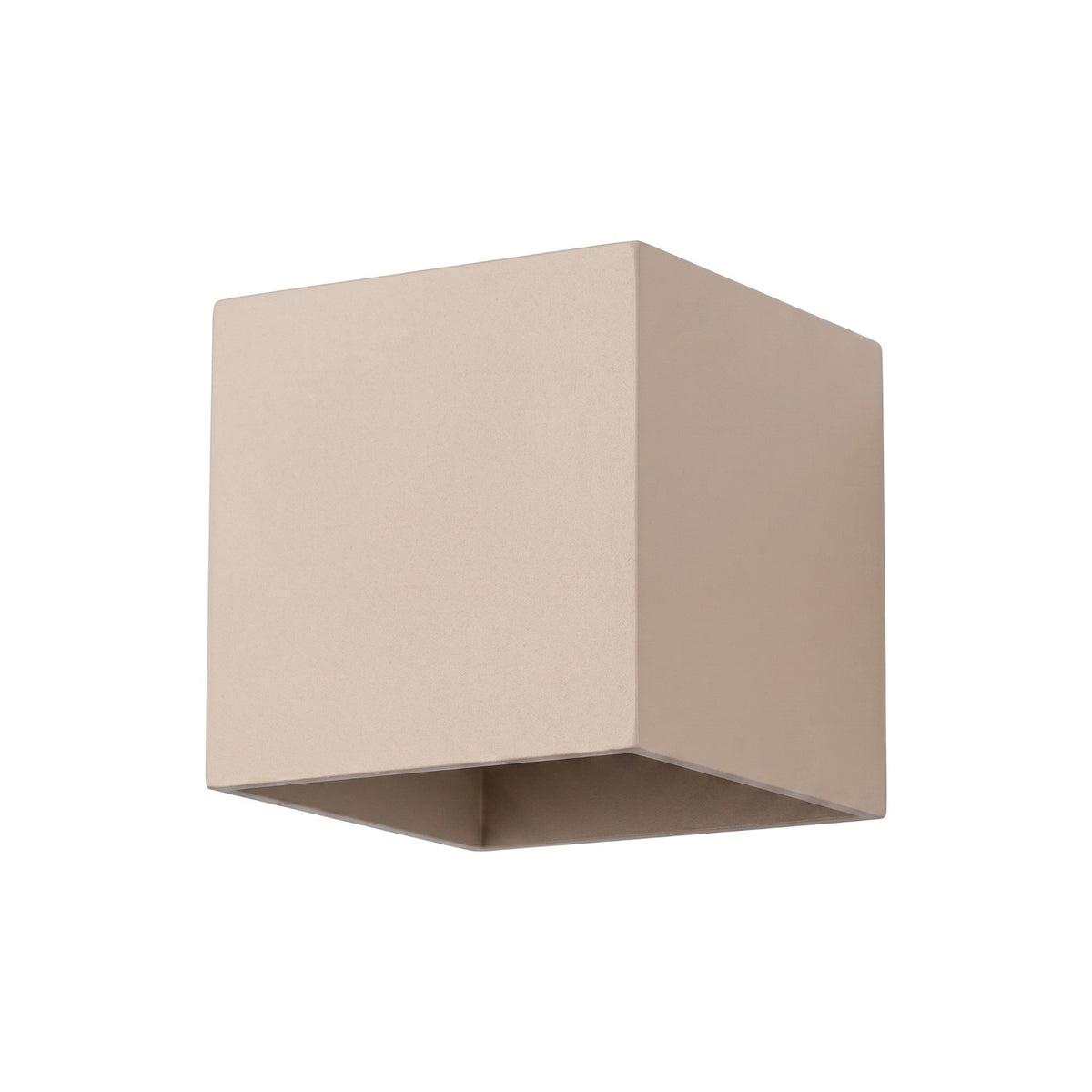 Applique Quad cube 10 cm G9, finition laque taupe