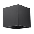 Applique murale Quad 1 aluminium noir