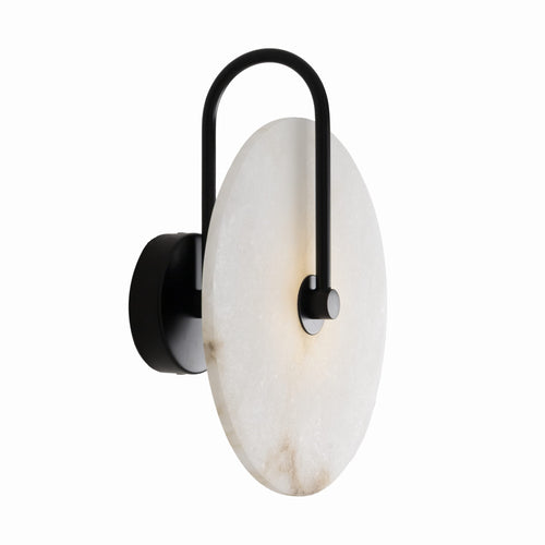 Applique murale Retro 25 cm albâtre noire, vue 2