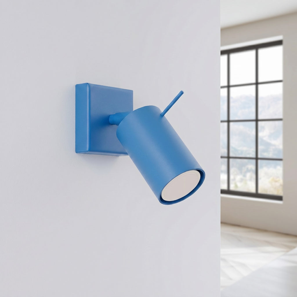 Applique murale Ring acier bleu azur GU10, vue 2