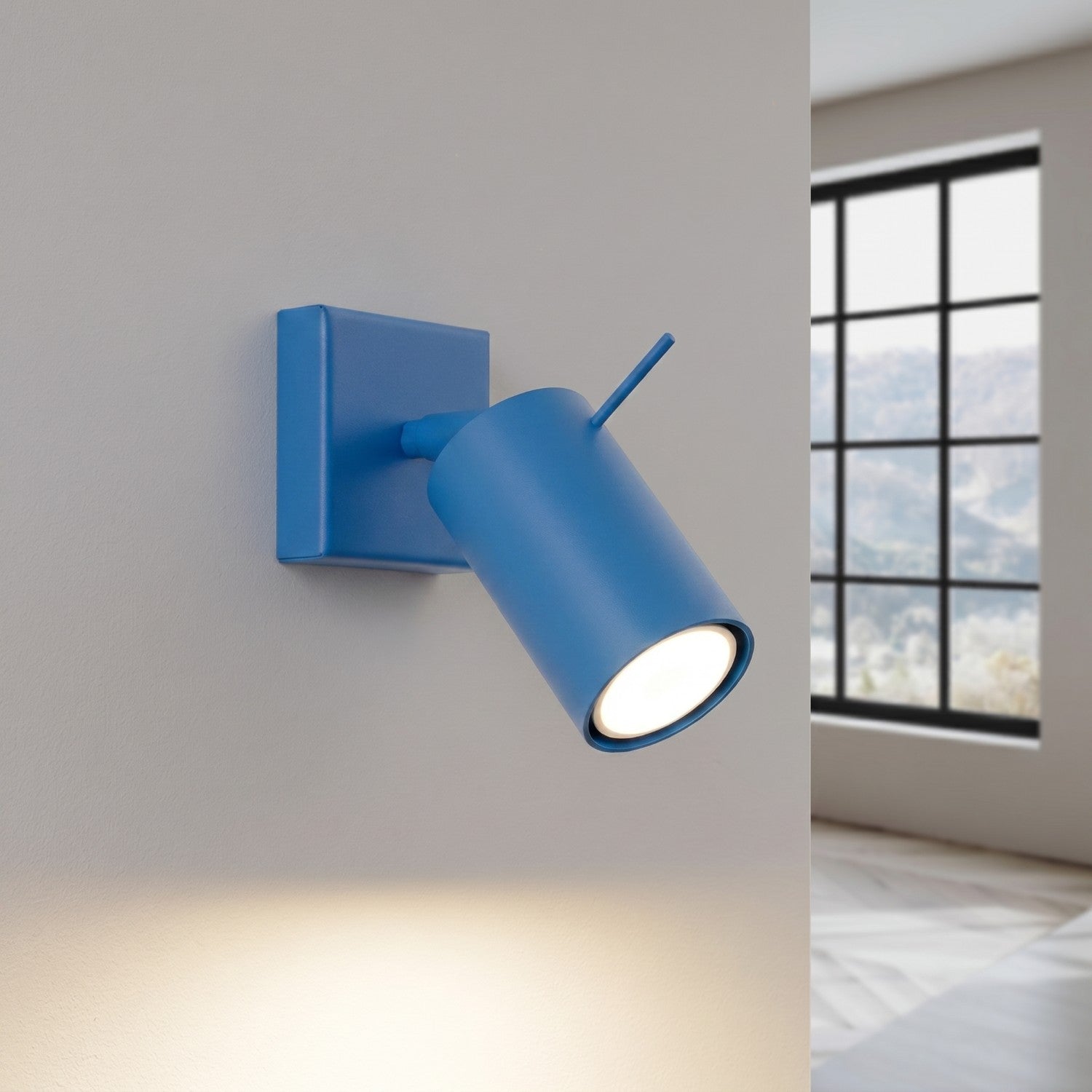 Applique murale Ring acier bleu azur GU10, vue 3