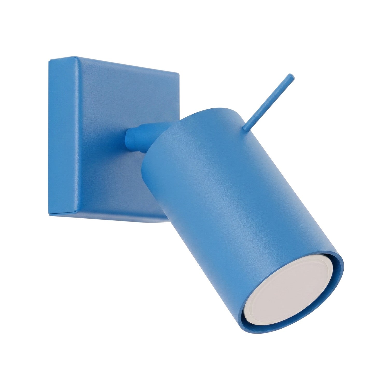 Applique murale Ring acier bleu azur GU10