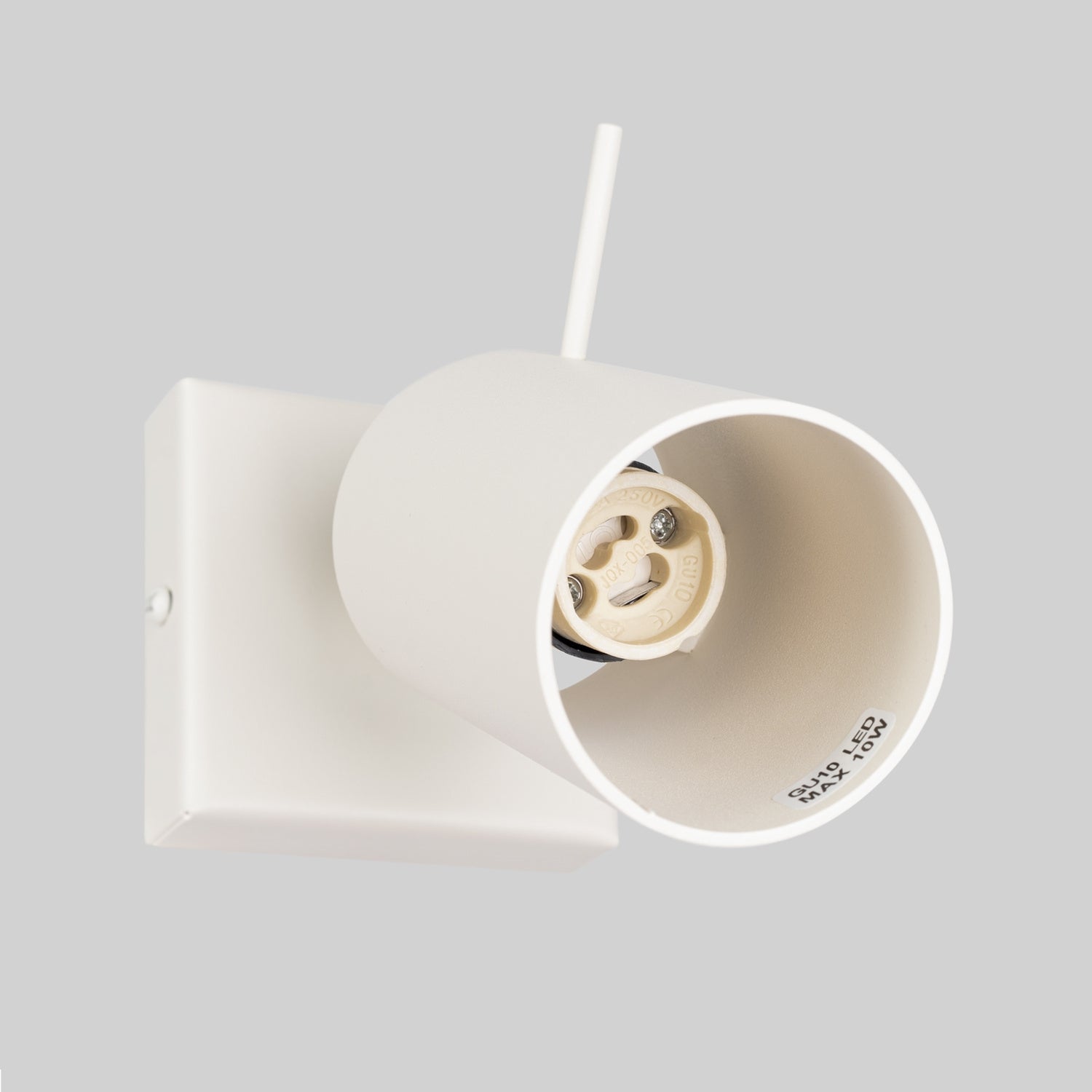 Applique murale Ring acier beige GU10 dans un intérieur