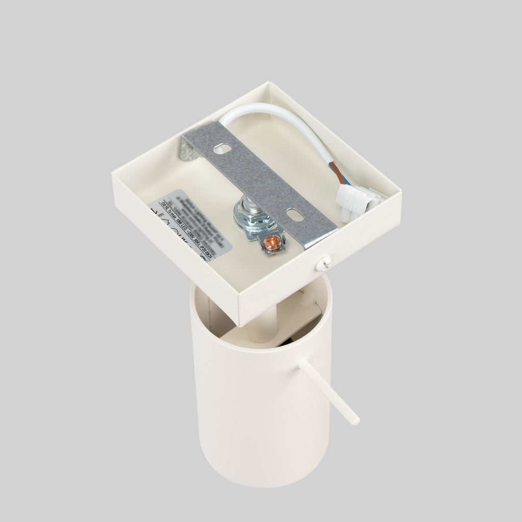 Applique murale Ring acier beige GU10, détail