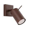 Applique murale Ring acier brun GU10