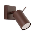 Applique murale Ring acier brun GU10